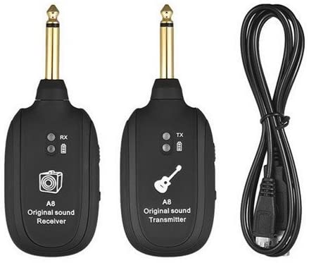 Silenceban  Wireless Guitar Transmitter Receiver Set 730mhz 50M Range for Electric Guitar