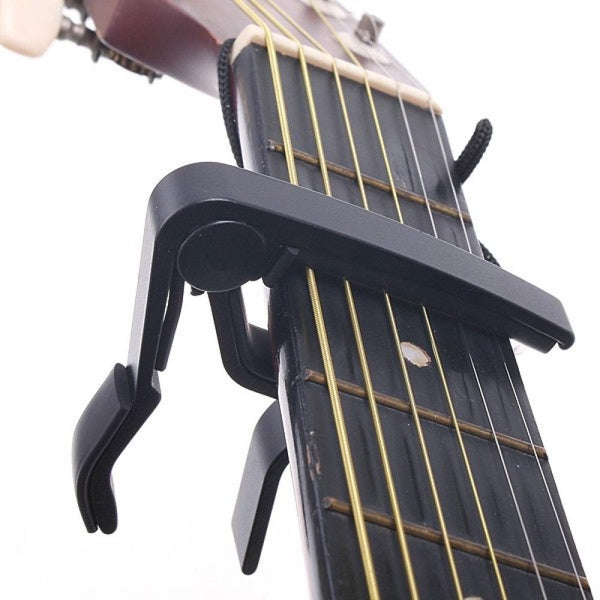 SILENCEBAN Adjustable Brown Guitar Strap 3-in-1 Value Bundle Black Capo and 3 Picks - SilenceBan Music store