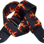 Guitar Strap Color Printing Soft Strap Comfort Fire - SilenceBan Music store