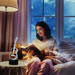 Guitar 3D Illusion Lamp Night Light Beside Table Lamp, Jawell 16 Colors Auto Changing Touch Switch Desk Decoration Lamps Birthday Gift with Remote Control - SilenceBan Music store