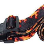 Guitar Strap Color Printing Soft Strap Comfort Fire - SilenceBan Music store