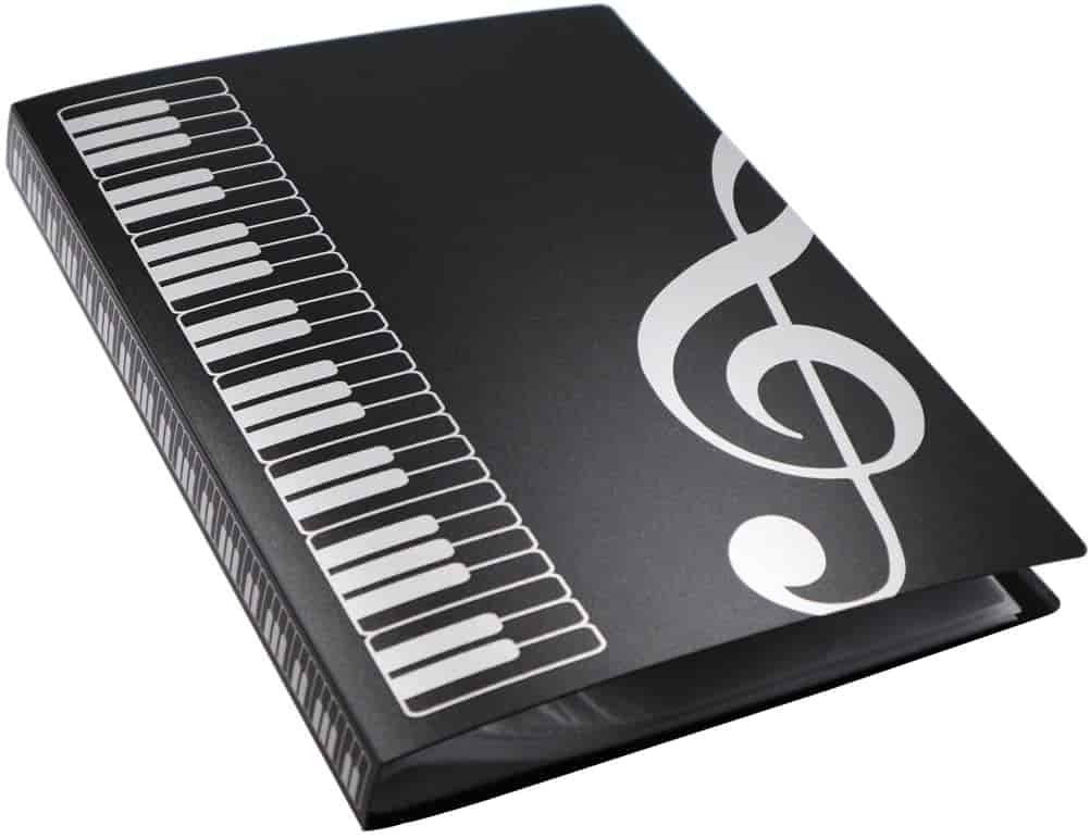 Music Folder Song Sheet Holder Clef Paper Storage For A4