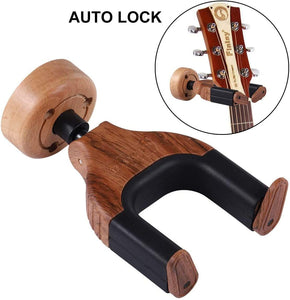 Guitar Wall Mount, Auto Lock Guitar Wall Hanger - SilenceBan Music store