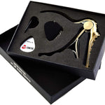 Silenceban™ 4 in 1 Gold Crocodile capo gift pack for guitar lovers - SilenceBan Music store