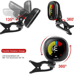Guitar Tuner USB Rechargeable Clip-on Digital Tuner with Display - SilenceBan Music store