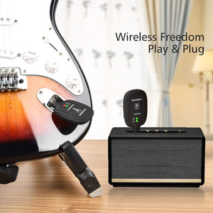 Silenceban  Wireless Guitar Transmitter Receiver Set 730mhz 50M Range for Electric Guitar