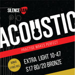 Silenceban Extra Light S17 Phosphor Bronze Acoustic Guitar Strings 10-47