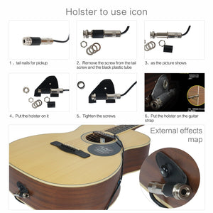 High-Quality Acoustic guitar Preamp System A810 with Piezo 39-42 inch - SilenceBan Music store