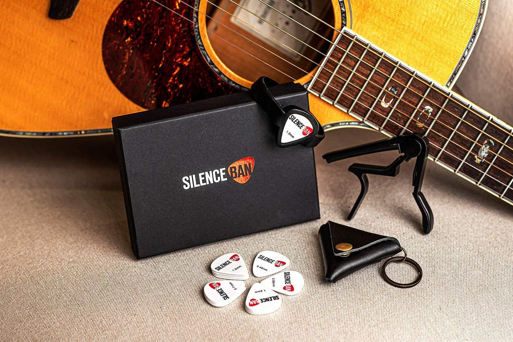 Silenceban™  Beginners guitar picks variety pack  accessories kit - SilenceBan Music store