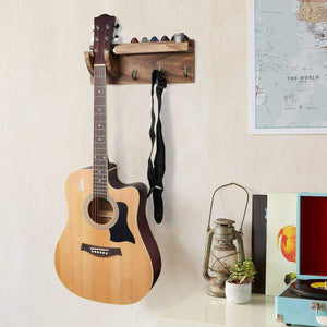 3 Pack Guitar Wall Mount Hanger Wooden Guitar Holder Stand Display